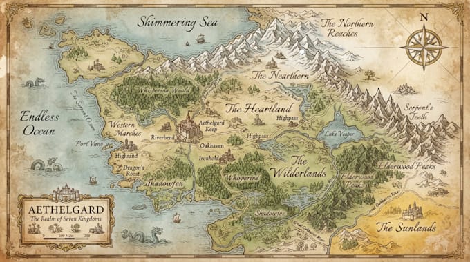 draw your fantasy map for books, games