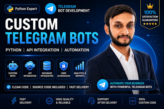 develop a custom telegram bot