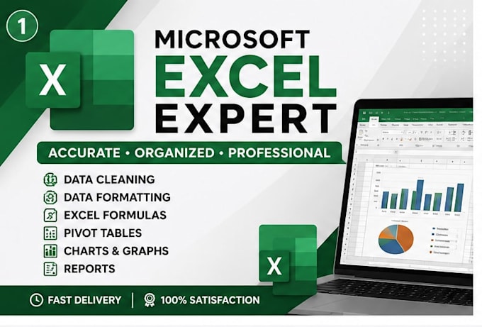 do microsoft excel data cleaning, formatting, formulas and reports