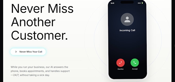 build an ai startup website with modern UI