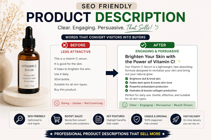 write SEO friendly product descriptions