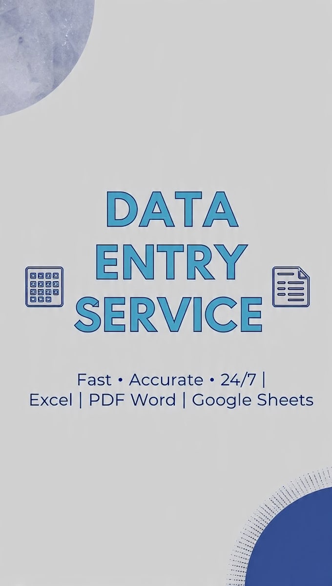 do accurate medical data entry and excel data typing