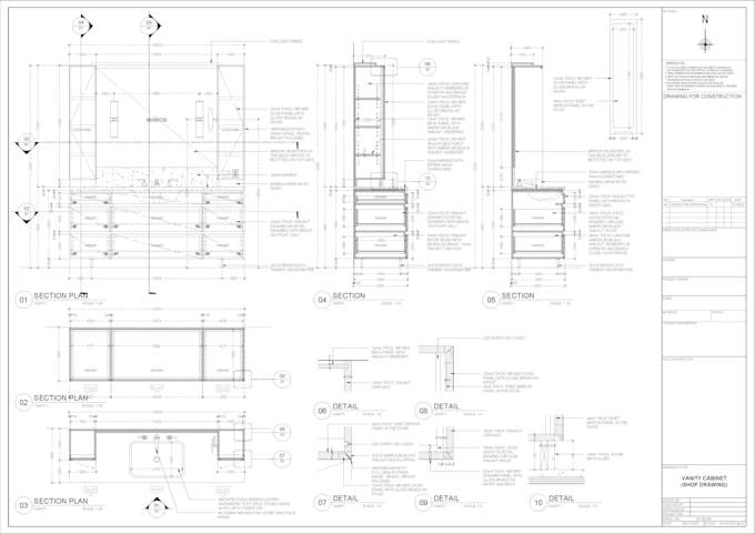 create millwork and joinery shop drawings
