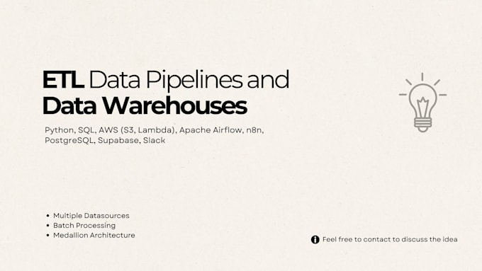 build etl data pipelines and data warehouses using python, AWS, airflow