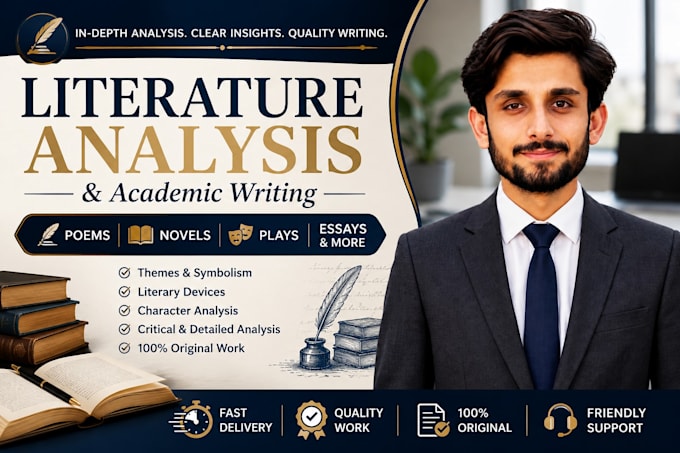 provide professional literature analysis