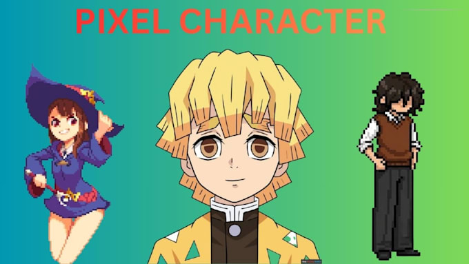 do pixel art animation, pixel character, game sprite, rpg sprite, sprite sheet