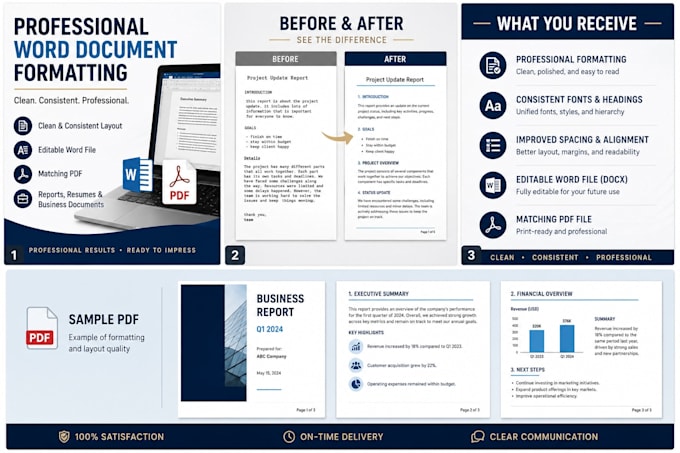 professionally format your microsoft word document