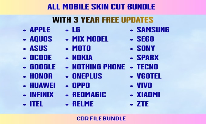 provide mobile skin cutting bundle cdr latest 2026