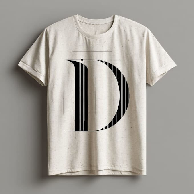 do minimalist typography t shirt design