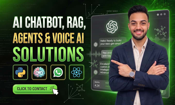 develop ai saas website ai chatbot ai web application with rag and automation