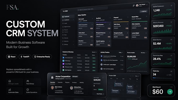 build a custom CRM system for your business