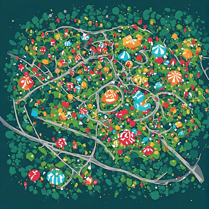 esign vector map in illustrator for your event or festival