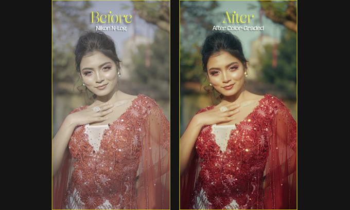 do professional cinematic video color grading and color correction