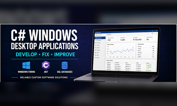 develop or fix a c sharp windows desktop application