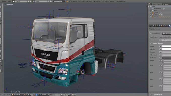 convert the model for ets2 and ats game mods