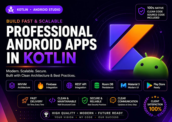 create custom android apps using kotlin and android studio