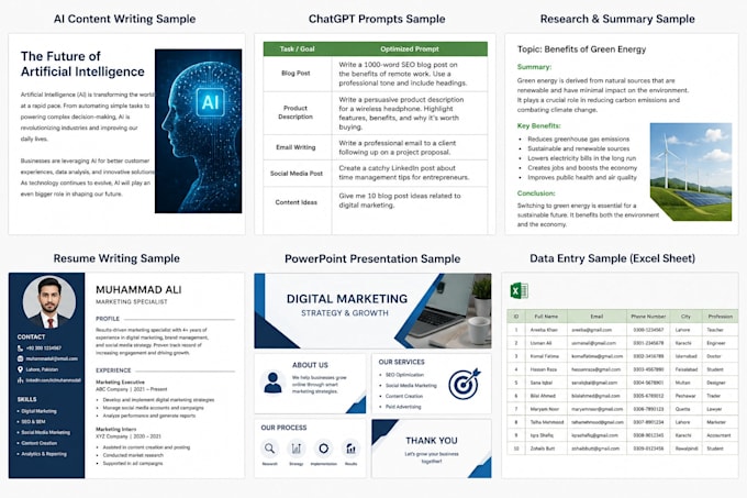 be your ai virtual assistant for chatgpt tasks, research and writing