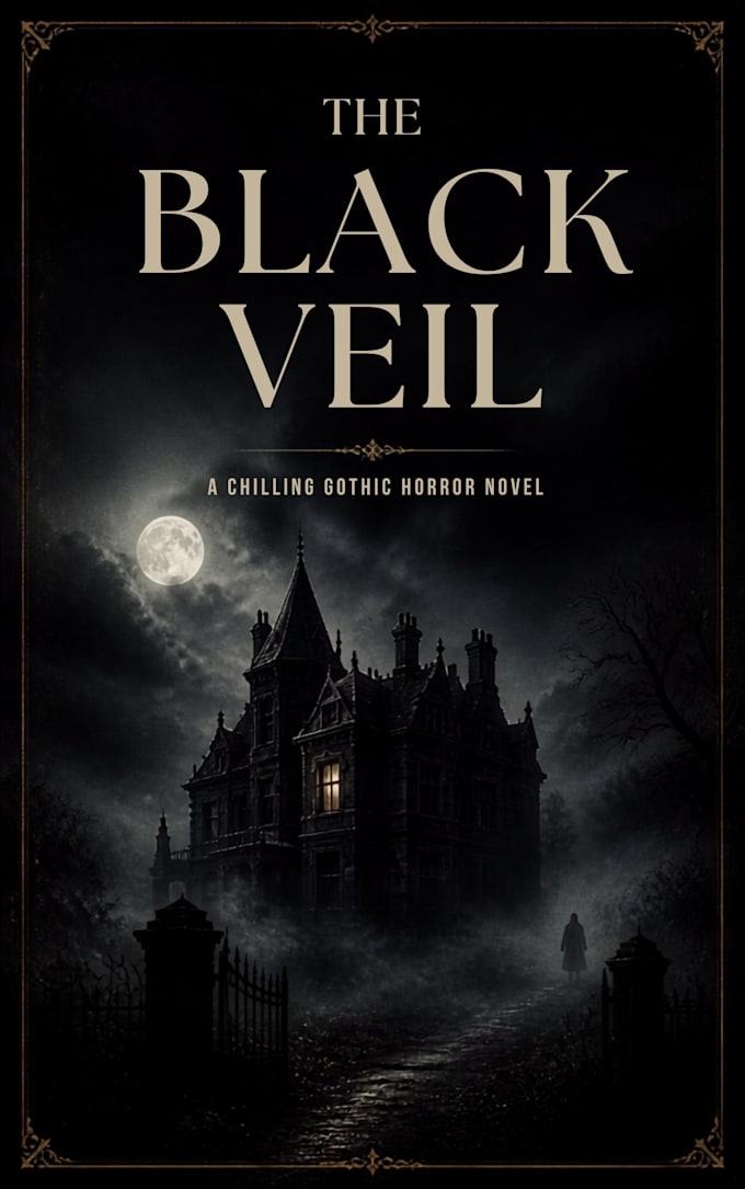 design a premium horror book cover