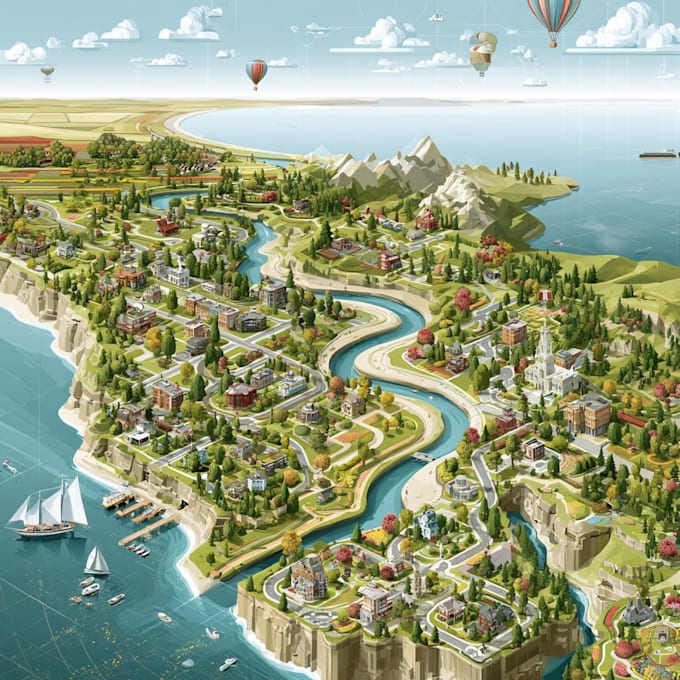 design great map in quality vector illustration