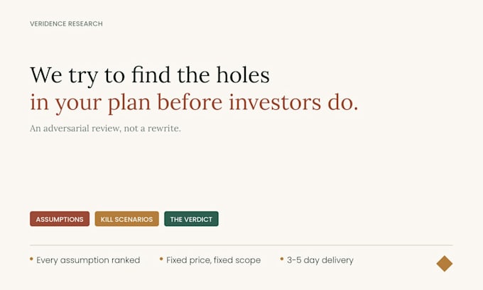 stress test your business plan before investors do