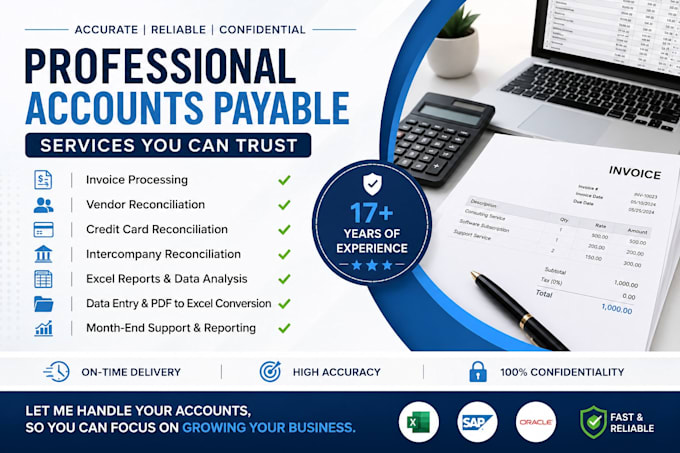 do accounts payable, invoice processing, and vendor reconciliation