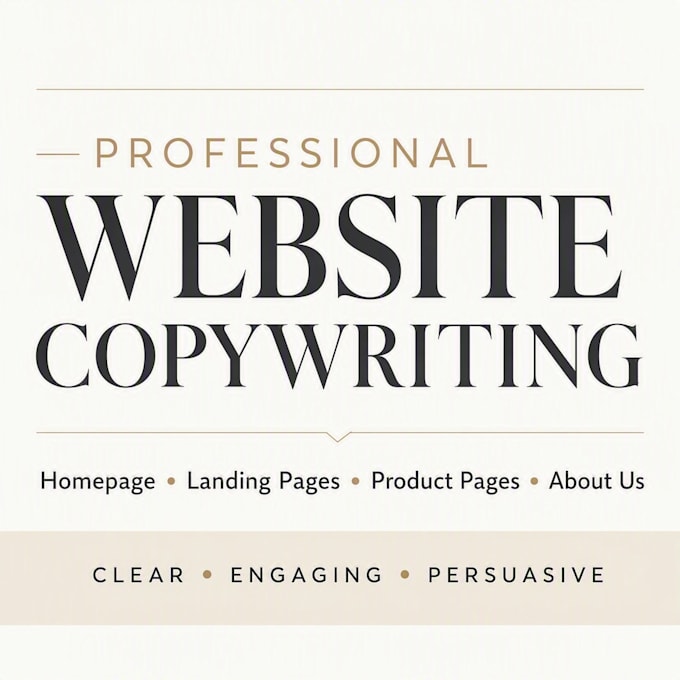 write professional website copy for your business