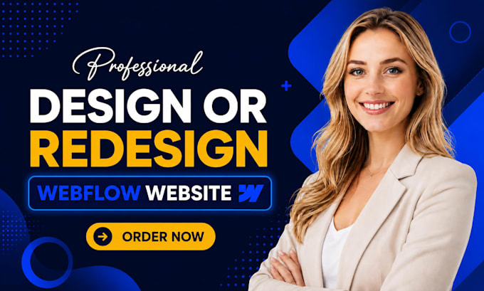 design, develop or redesign your webflow website as a webflow expert