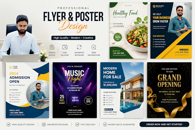 design professional flyers posters and brochures in canva