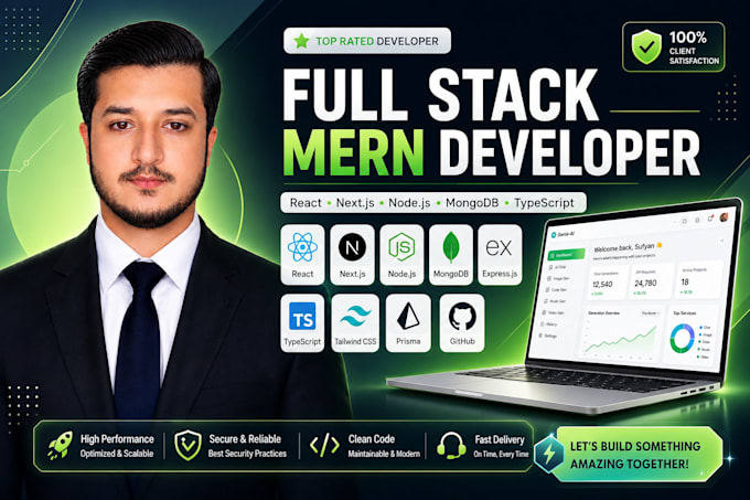 develop a full stack mern web application