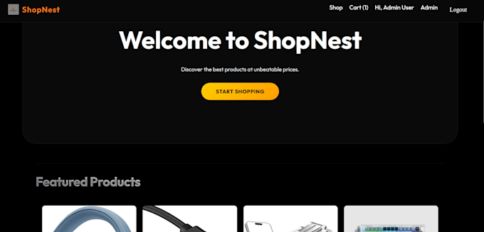 develop a full stack mern e commerce website