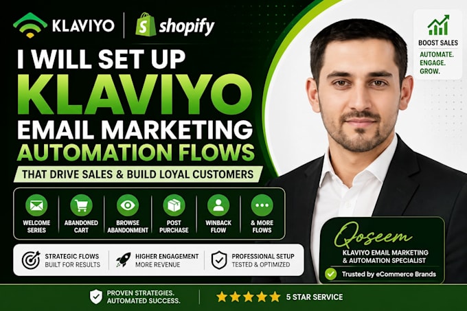 set up klaviyo email automation flows