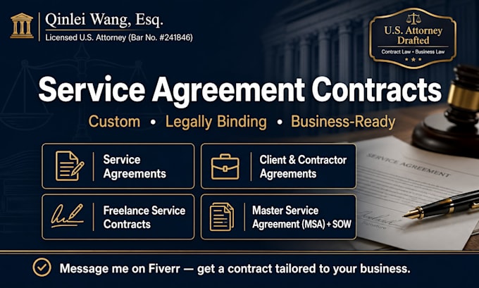 draft a legally binding freelance service contract