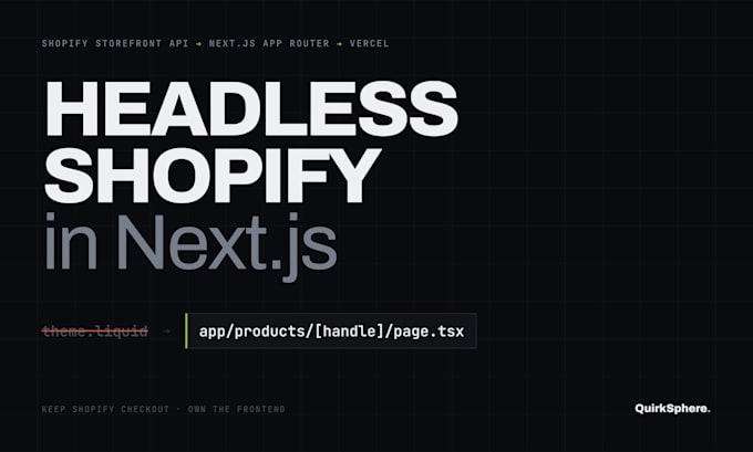build a headless shopify store with a custom nextjs frontend