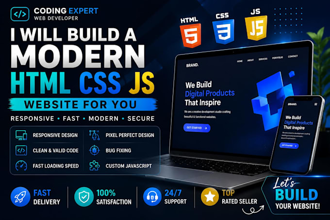 be your HTML CSS js website expert for new or existing code