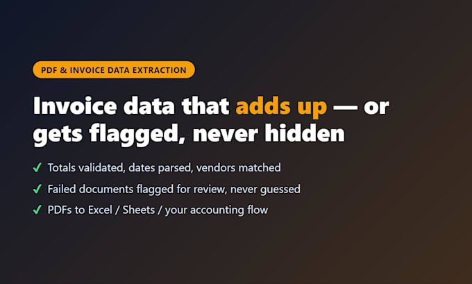 extract structured data from pdfs, invoices and documents