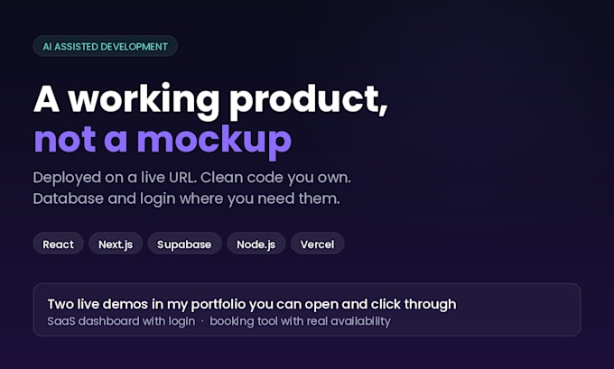 build a functional startup mvp with ai assisted development
