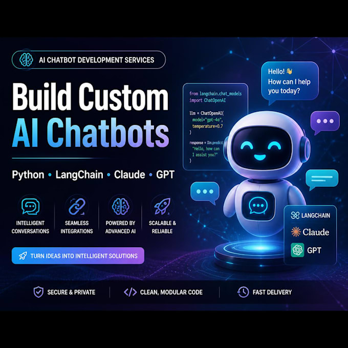 build an ai chatbot using python, langchain and claude ai