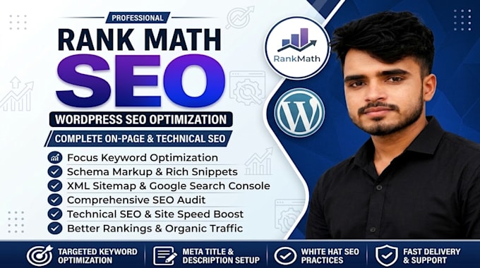 setup rank math SEO and optimize wordpress website