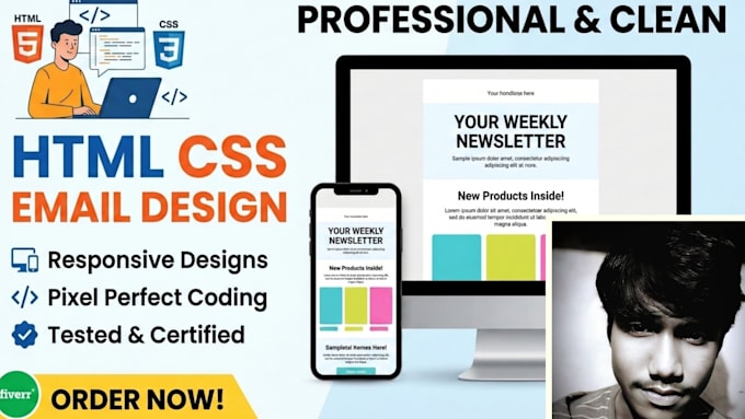 create responsive HTML email template