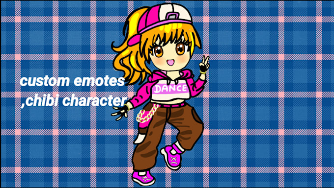draw custom twitch emotes ,chibi  emotes, animated emotes ,vtuber emotes for you