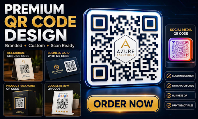 design premium branded qr codes with logo