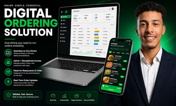 build your restaurant menu ordering website