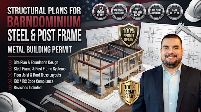 structural plans for barndominium steel and post frame metal building