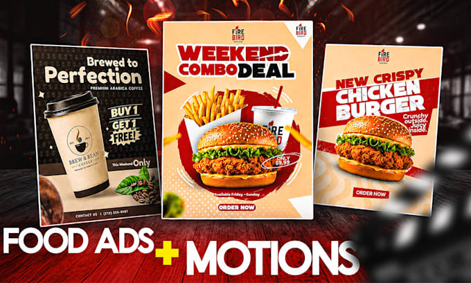 create scroll stopping food ads with animation