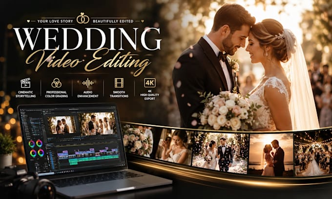 edit cinematic wedding highlight videos and wedding films