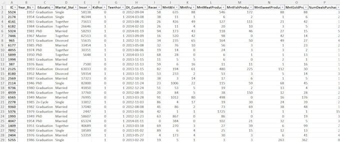 clean, organise and format your excel or CSV data