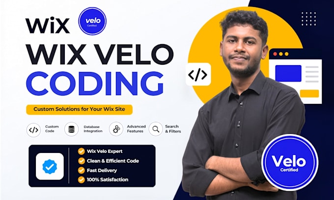 develop custom wix features using wix velo, wix code wix database and wix studio