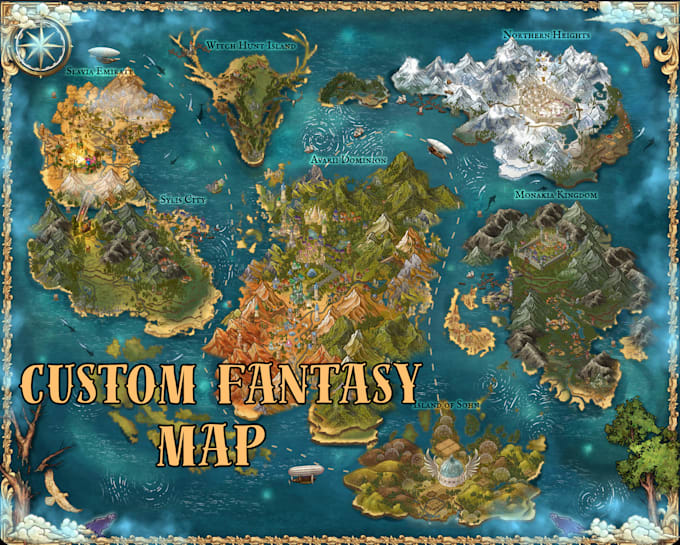 create a custom fantasy map