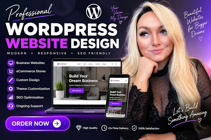 design wordpress website for your business brand
