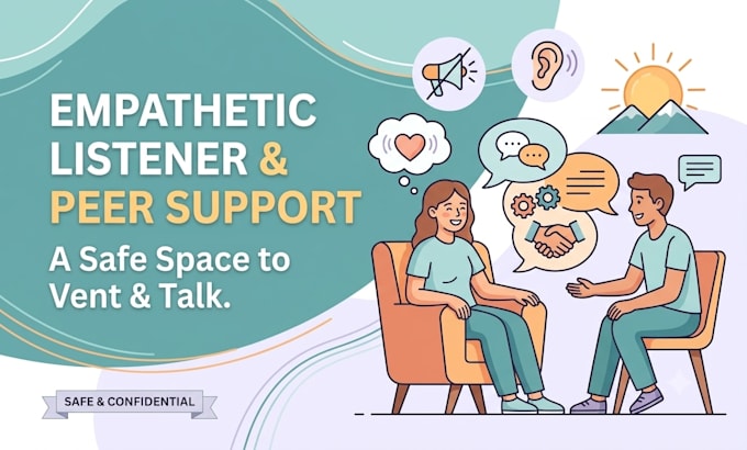 be your listener and offer friendly advice or life coaching